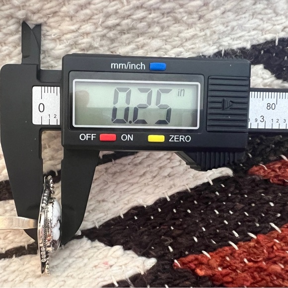 ❤️ Wild Horse Jasper Magnesite Navajo Adjustable Brushed Sterling Ring 11.2Gm - Picture 13 of 16